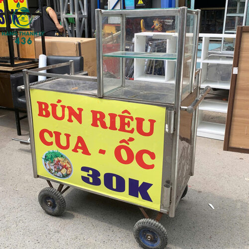 xe day ban bun rieu cu inox chac chan 1