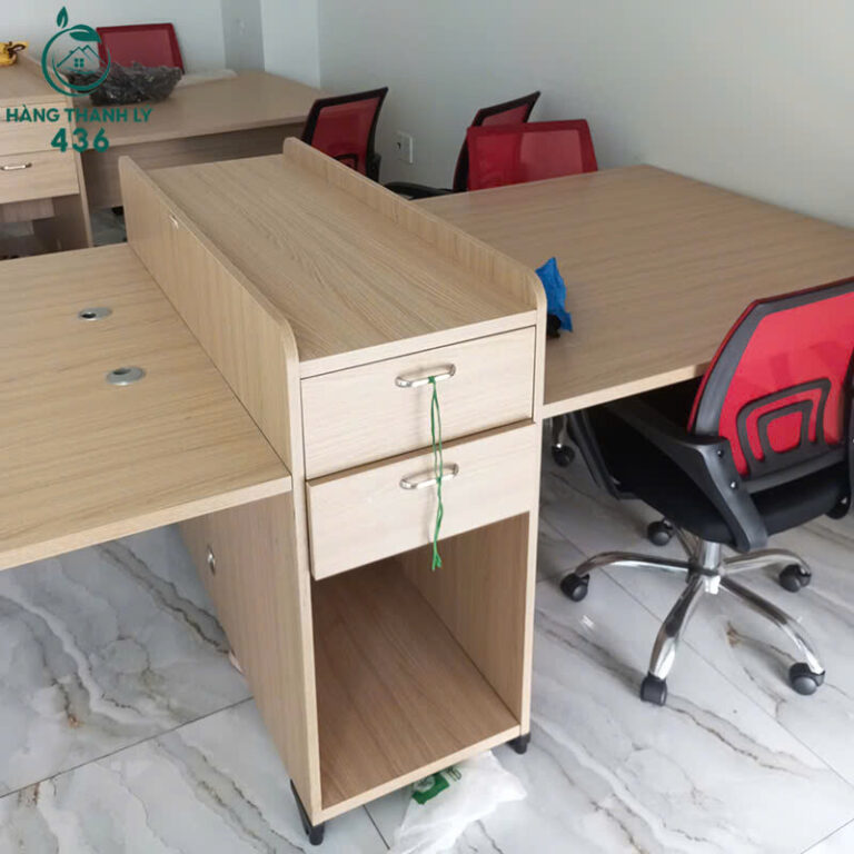 ban cum lam viec go cong nghiep cu phu hop cho van phong 2