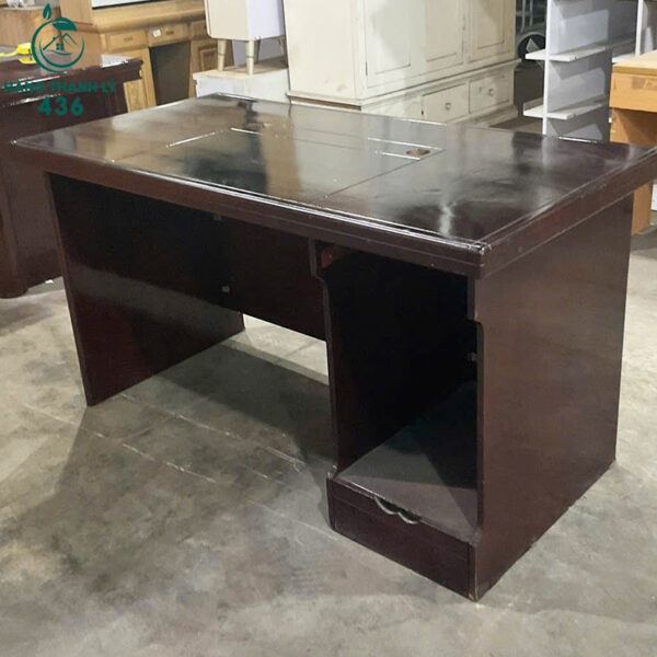 ban lam viec giam doc go mau nau cu 1m4x70cm 3