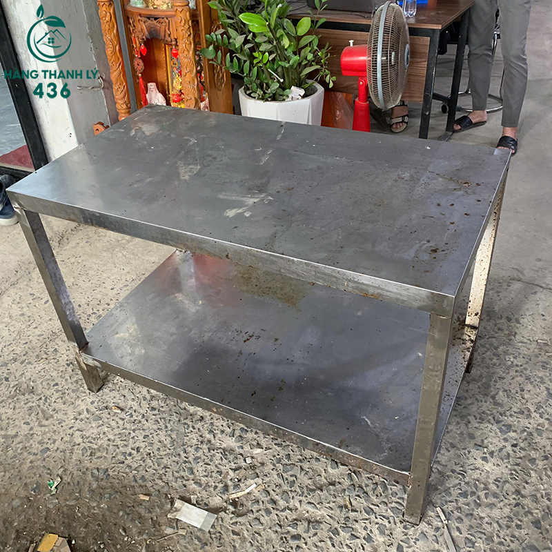 Bàn Sơ Chế Thực Phẩm Inox Dày Dặn Phù Hợp Quán Ăn Cũ 9 ban so che thuc pham inox day dan phu hop quan an cu 4 1