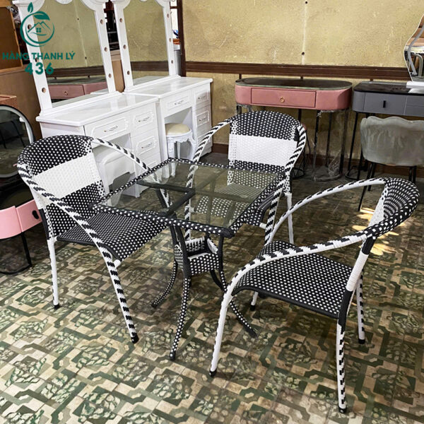 bo ban 3 ghe may nhua trang den moi 99 3