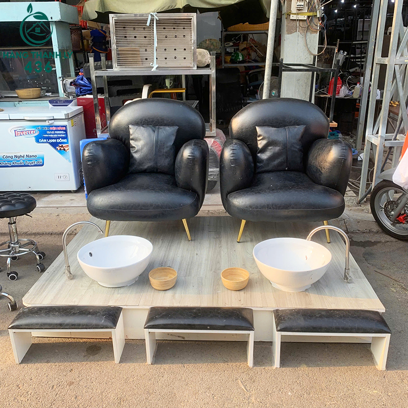 bo-ghe-lam-nail-doi-cu-1m8x1m2-boc-da-mau-den-1 Bộ Ghế Làm Nail Đôi Cũ 1M8X1M2 Bọc Da Màu Đen