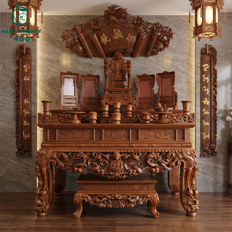 Đồ thờ cúng gỗ gụ