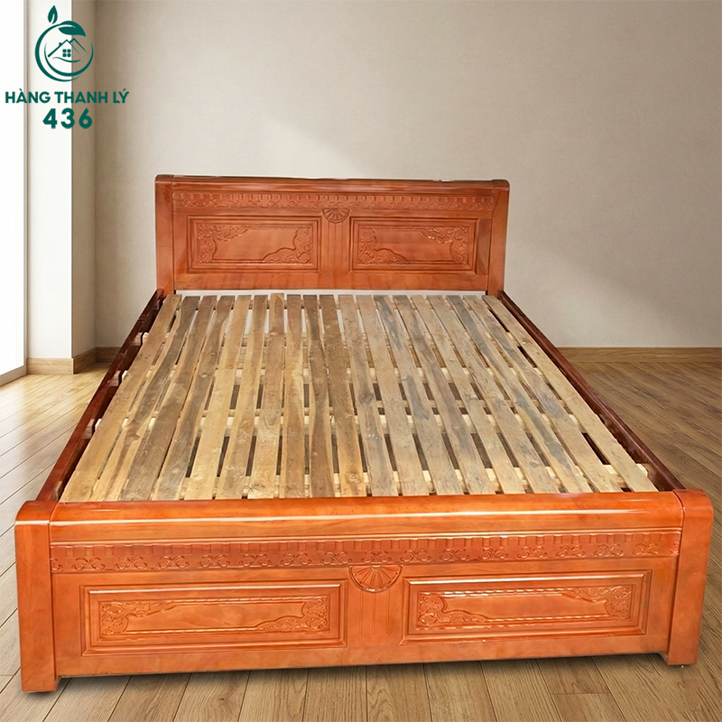 giuong-ngu-go-xoan-dao-2 Gỗ Xoan Đào Là Gỗ Gì​ ? Đặc Điểm Và Ứng Dụng Trong Nội Thất