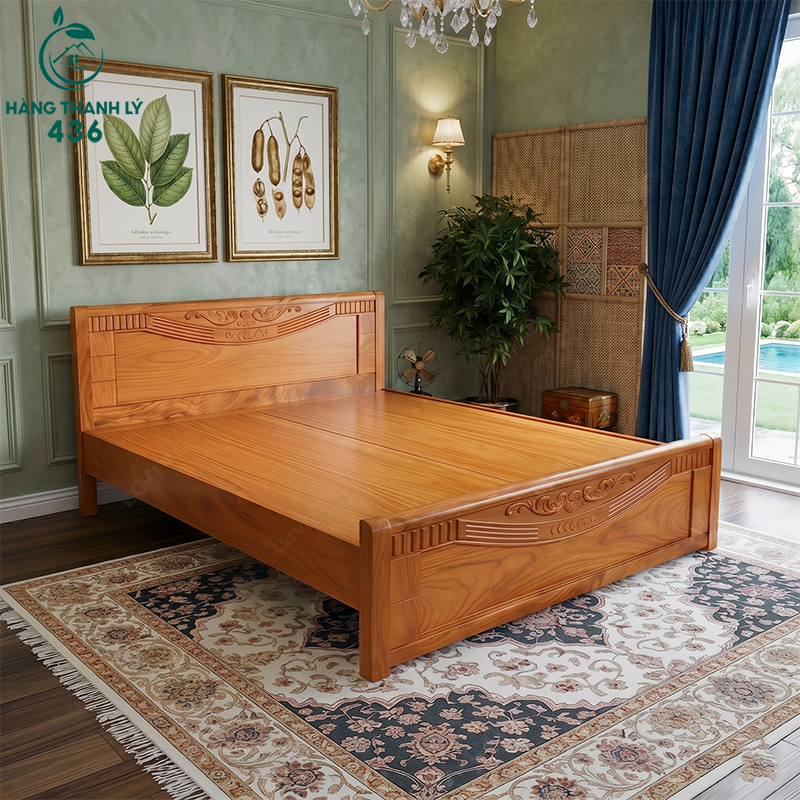 Giường ngủ từ gỗ Pơ Mu