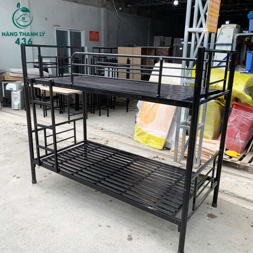 giuong tang sat mau den 1mx2m cu 1