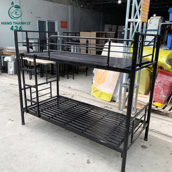 giuong tang sat mau den 1mx2m cu 1