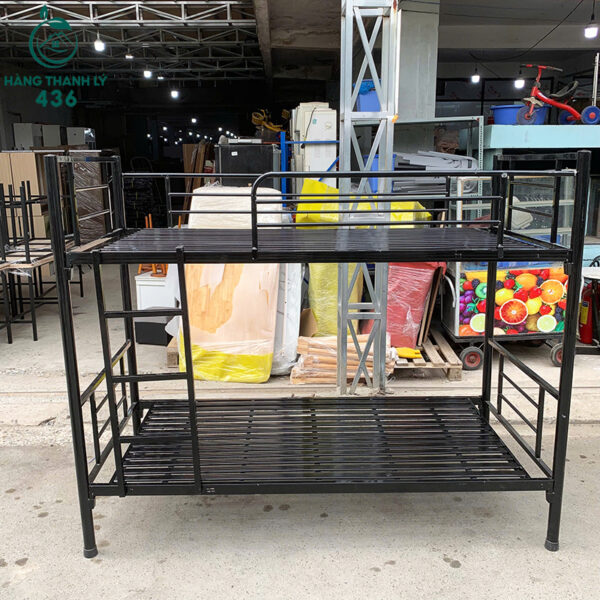 giuong tang sat mau den 1mx2m cu 4