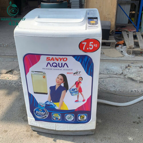 may giat sanyo aqua 7 5kg cua tren cu 5