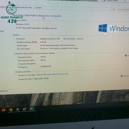 may tinh all in one apple cu cau hinh core i3 2