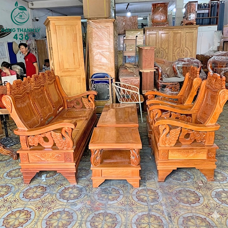 salon gỗ gõ đỏ