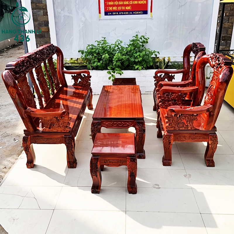 Salon gỗ xoan đào