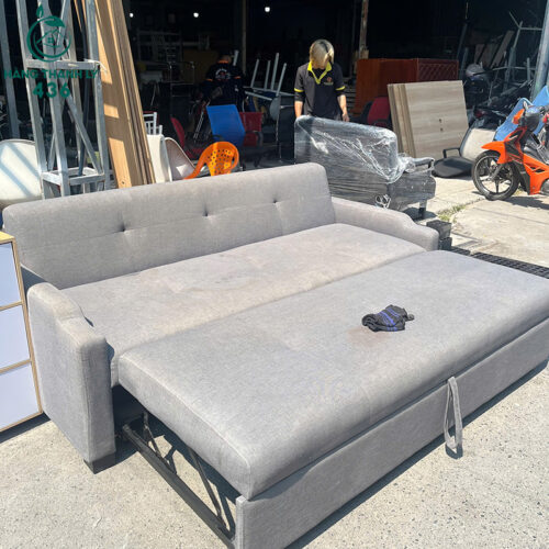 sofa giuong cu boc vai mau xam hien dai 4