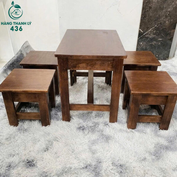 thanh-ly-bo-ban-ghe-cafe-go-mau-nau-tram-moi-99 thanh ly bo ban ghe cafe go mau nau tram moi 99