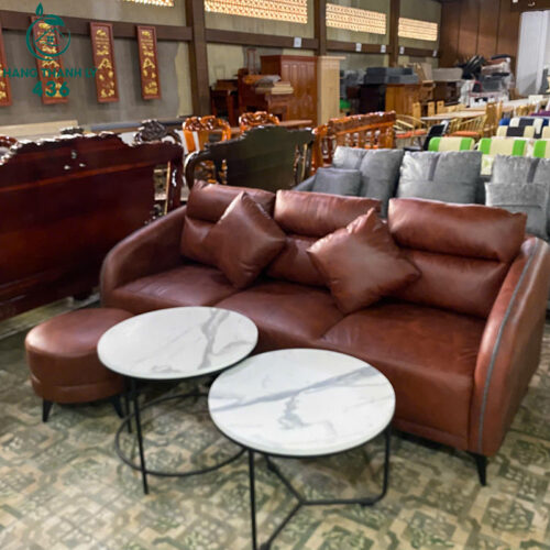 thanh ly bo sofa bang 3 cho mau nau bo moi 99 1