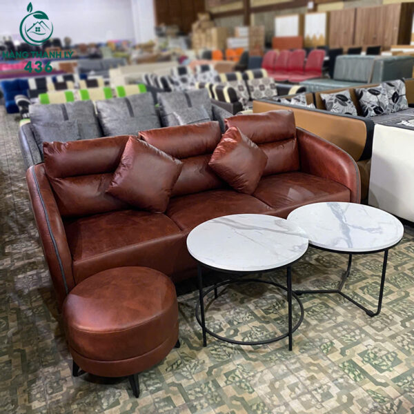 thanh ly bo sofa bang 3 cho mau nau bo moi 99 2