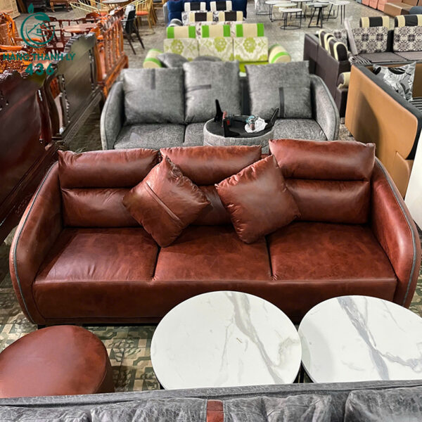 thanh ly bo sofa bang 3 cho mau nau bo moi 99 4