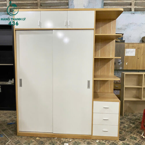 thanh lý tủ quần áo cửa lùa tiết kiệm diện tích