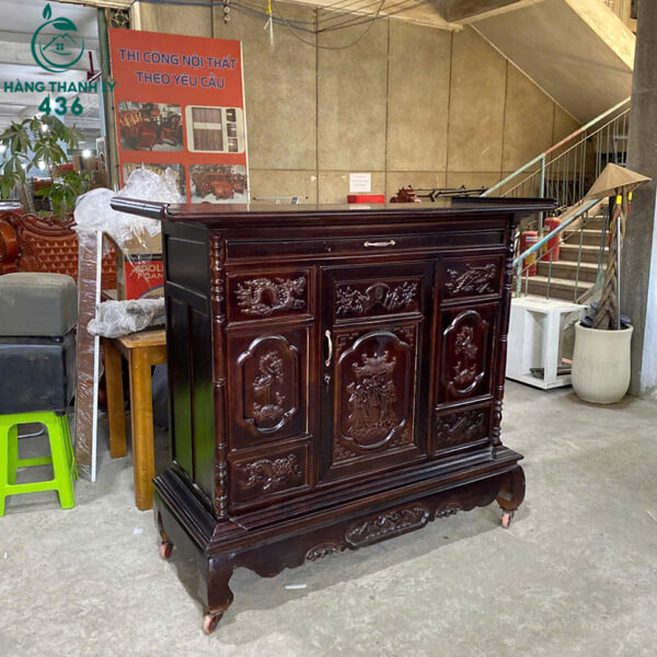 thanh ly tu tho go tram mau nau den sang trong moi 99 4