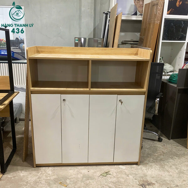 tu giay cu phoi mau go trang nhieu tang 1