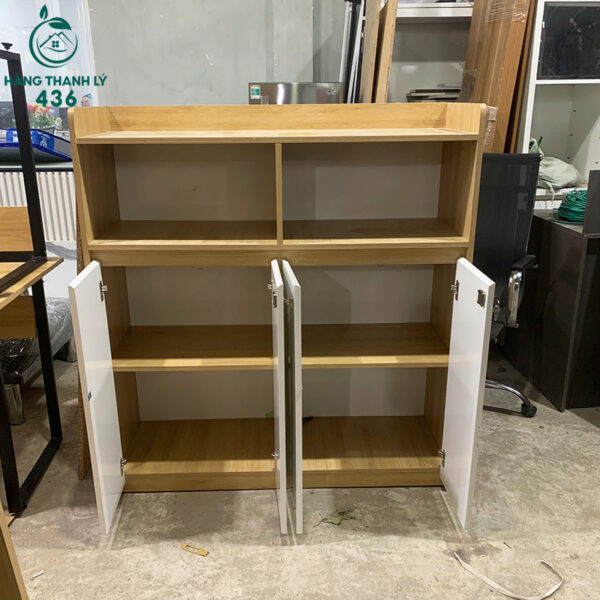 tu giay cu phoi mau go trang nhieu tang 2