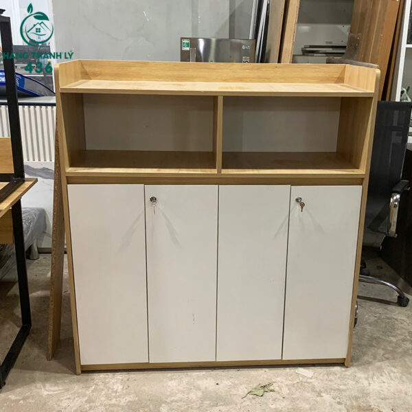 tu giay cu phoi mau go trang nhieu tang 3