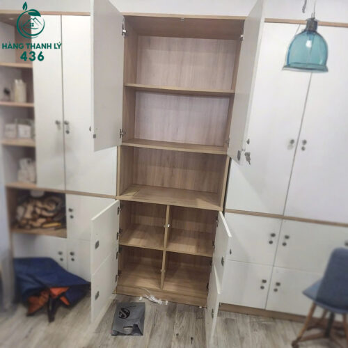 tu ho so cu 2m05x78cmx38cm nhieu ngan mau trang van go 1