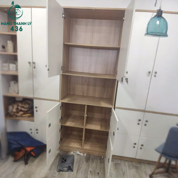 tu ho so cu 2m05x78cmx38cm nhieu ngan mau trang van go 1