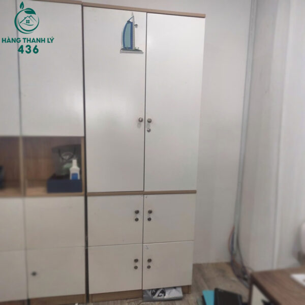 tu ho so cu 2m05x78cmx38cm nhieu ngan mau trang van go 2