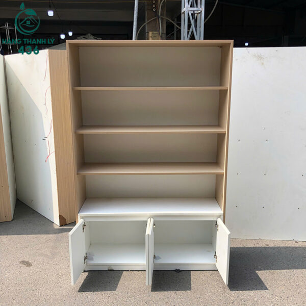 tu ho so go 1m6x1m78x35cm phoi van go trang vang 2