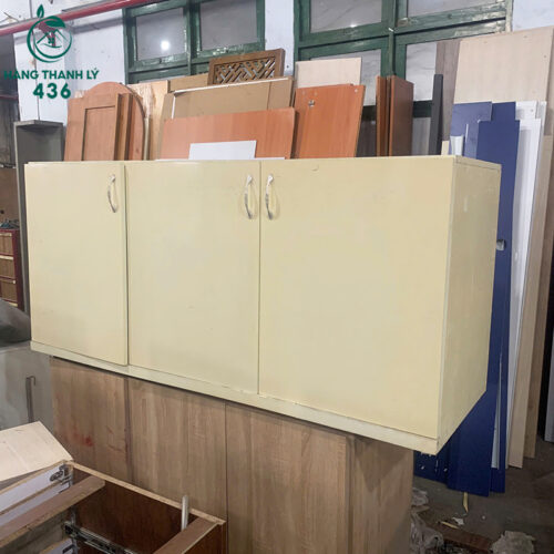 Tủ Hồ Sơ Gỗ Cũ 3 Cánh Màu Vân Gỗ 3 tu ho so go cu 3 canh mau van go 1