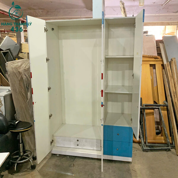 tu quan ao cu 1m4x2m cho be hinh doremon 3 canh 1 1