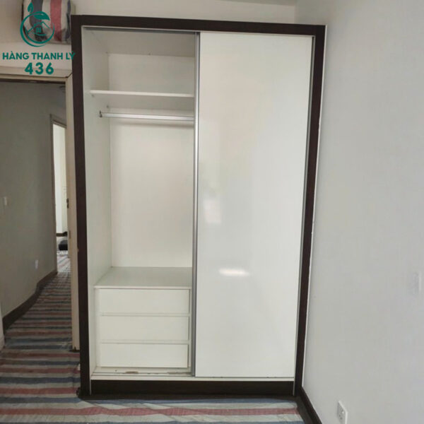 tu quan ao cua lua 1m5x2m4x65cm mau trang 2