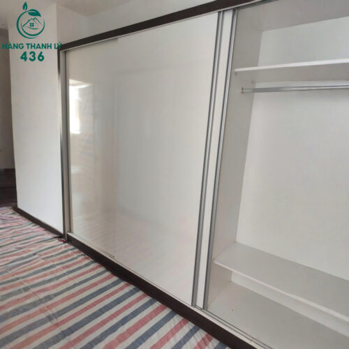 tu quan ao cua lua 3m2x2m4x60cm mau trang cu 2