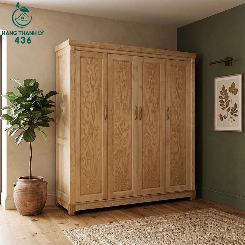Tủ quần áo làm từ gỗ pơ mu