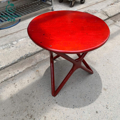 Thanh Lý Bàn Ghế Cũ, Mua Bán Đồ Nội Thất Cũ Giá Rẻ TPHCM 199 ban cafe go cu mat tron chan cheo 4