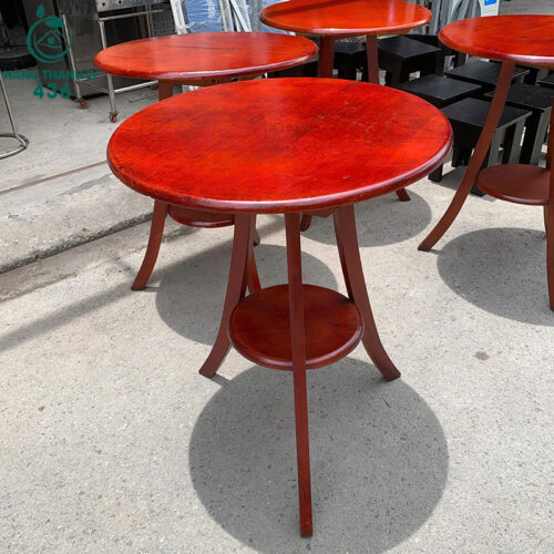 ban cafe go cu mat tron thiet ke nho gon 1 1