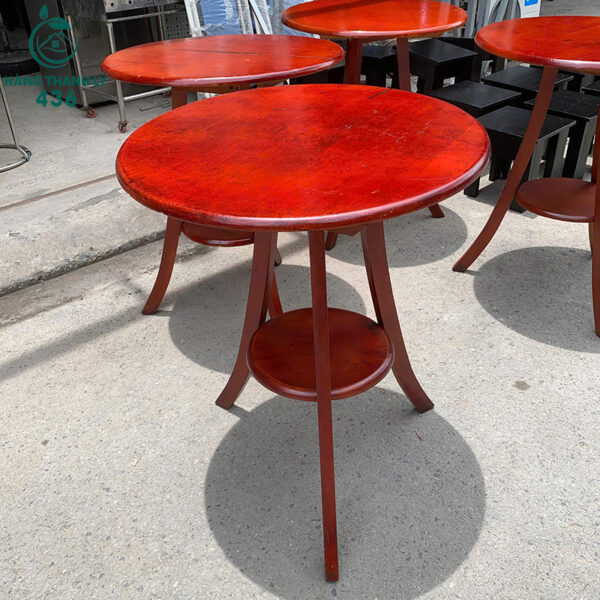 ban cafe go cu mat tron thiet ke nho gon 1 1