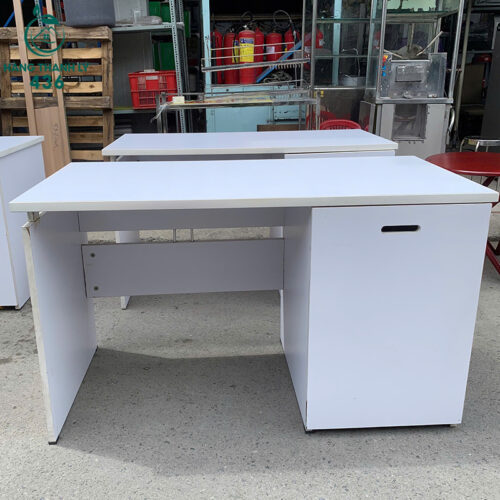 Thanh Lý Bàn Ghế Cũ, Mua Bán Đồ Nội Thất Cũ Giá Rẻ TPHCM 89 ban lam viec cu 1m2x60x70cm mau trang thiet ke kem hoc tu 3