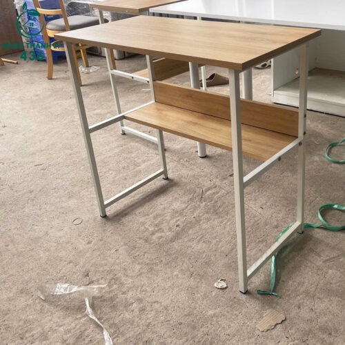 ban lam viec cu 80cmx40cm co ke de do tien loi 2