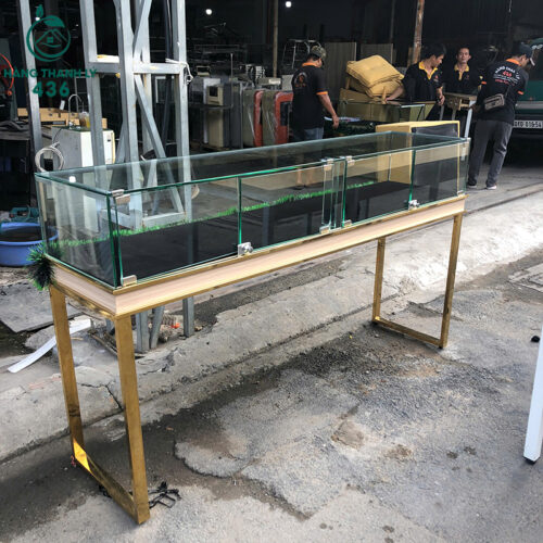 Tủ Trưng Bày Cũ 1M78X42CMX1M Phù Hợp Shop Trang Sức 2 ban trung bay cu 1m78x42x1m phu hop shop trang suc 2