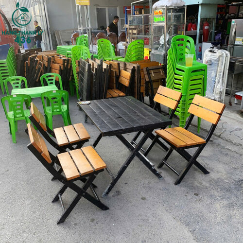 Bộ Bàn Ghế Quán Ăn Cũ 4 Chỗ Thiết Kế Hiện Đại 3 bo ban ghe cafe cu 4 cho thiet ke hien dai 3