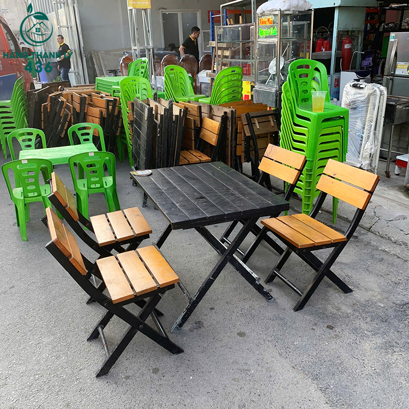 Bộ Bàn Ghế Quán Ăn Cũ 4 Chỗ Thiết Kế Hiện Đại 8 bo ban ghe cafe cu 4 cho thiet ke hien dai 3