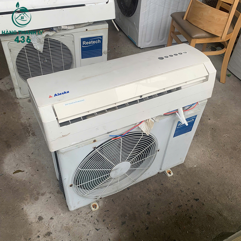 Bộ Máy Lạnh Cũ Dàn Lạnh Alaska Cục Nóng Reetech 1HP 10 bo may lanh cu dan lanh alaska cuc nong reetech 5