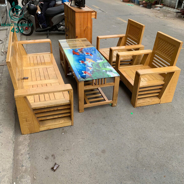 bo salon go soi cu van go vang 3