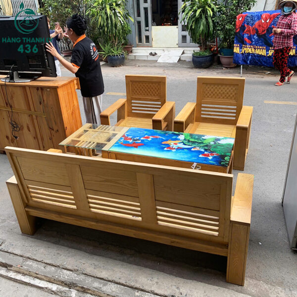 bo salon go soi cu van go vang 5