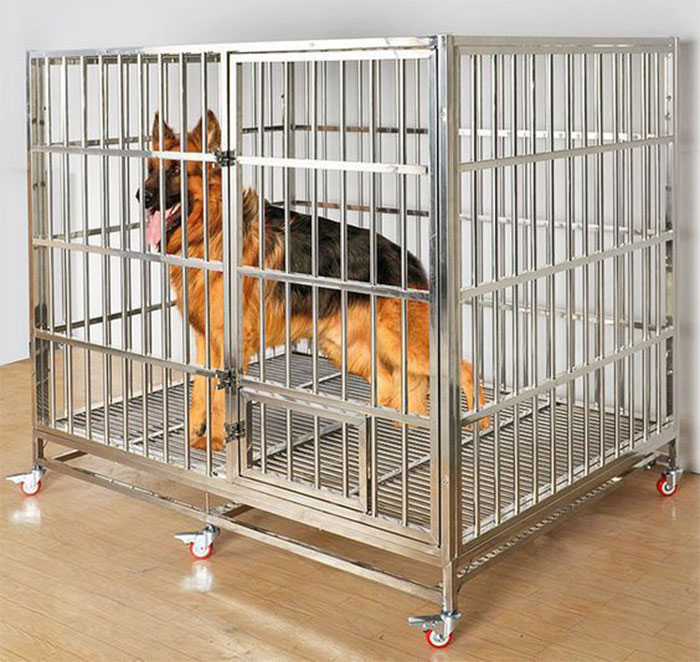 Chuồng chó inox 1 tầng