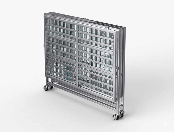 Chuồng chó inox gấp gọn đa năng
