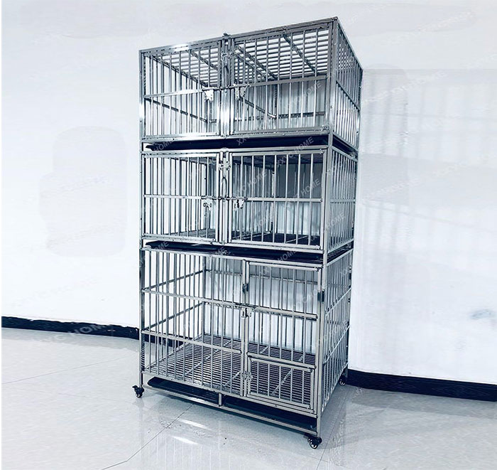 Chuồng chó inox nhiều tầng