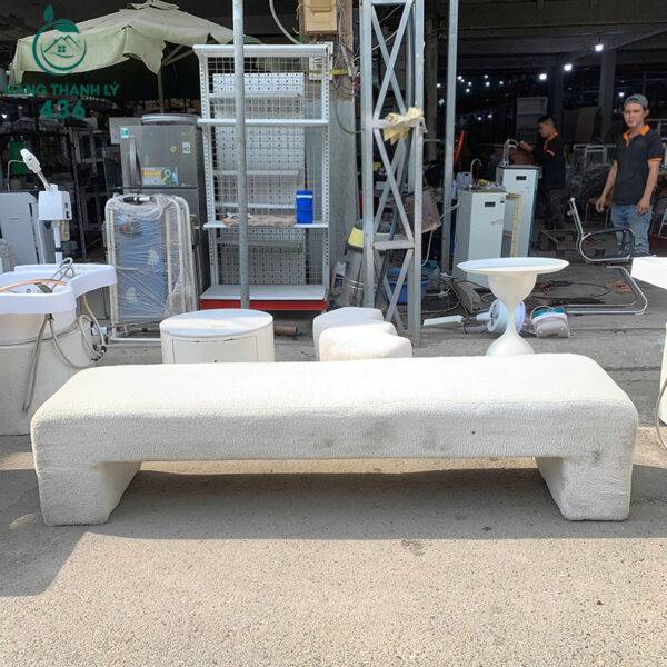 ghe dai sofa boc ni cu 1m8x40cm mau trang 7